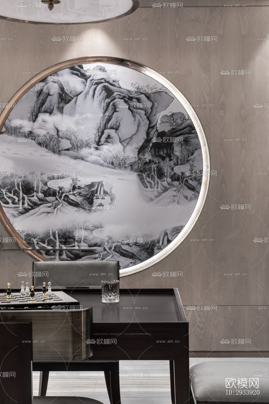 新中式别墅效果图下载（渲染图17）