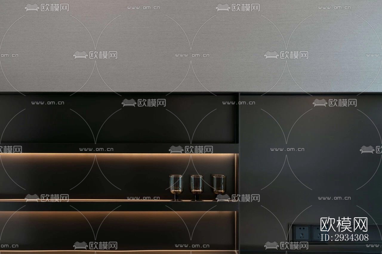 现代复式效果图下载（渲染图12）