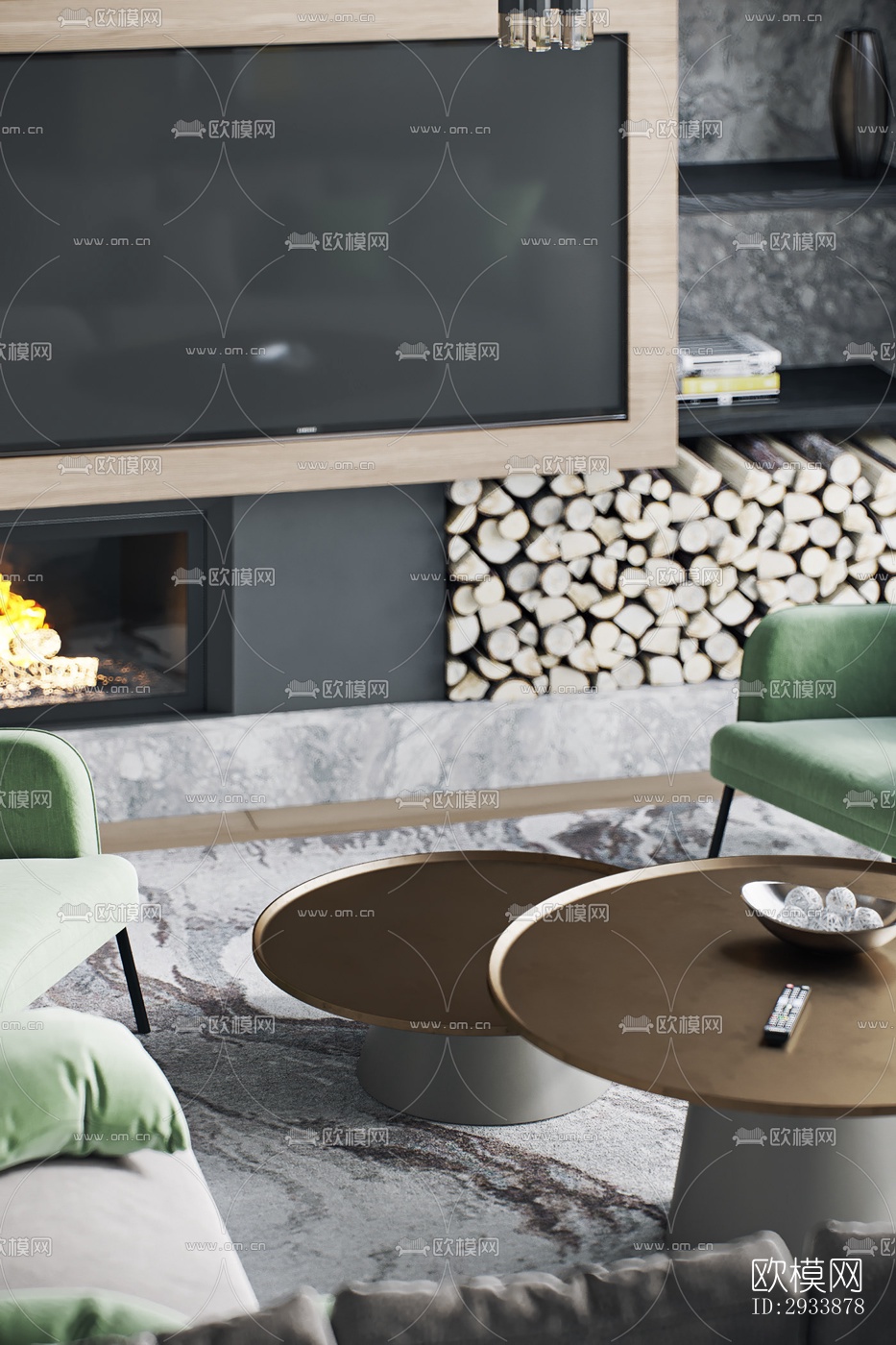 北欧别墅效果图下载（渲染图8）