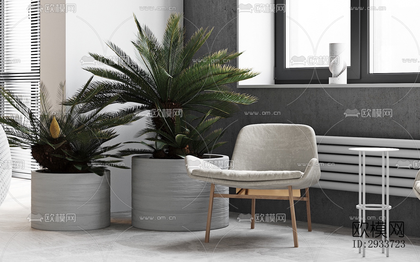 现代公寓效果图下载（渲染图15）