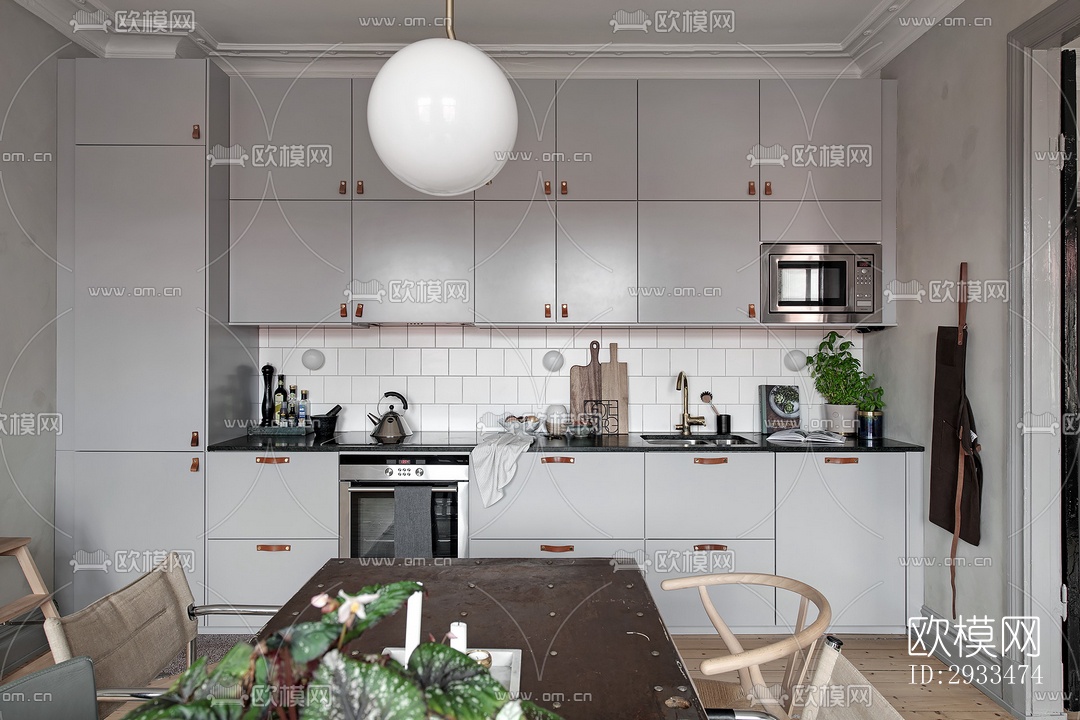 北欧公寓效果图下载（渲染图6）