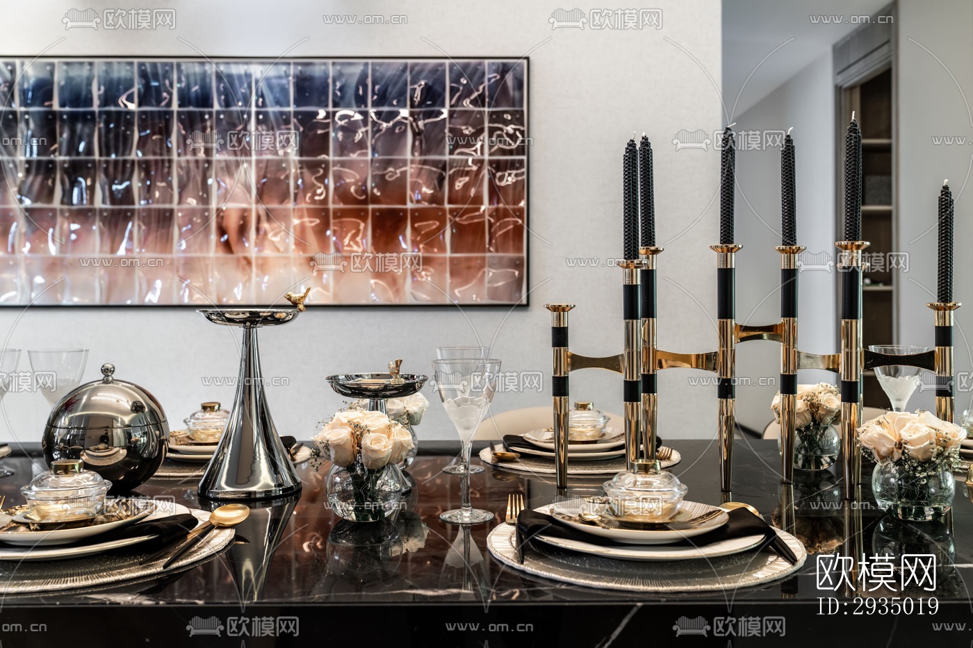 现代平层效果图下载（渲染图10）