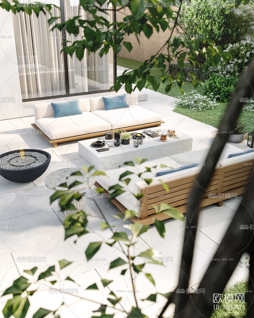 侘寂别墅效果图下载（渲染图15）