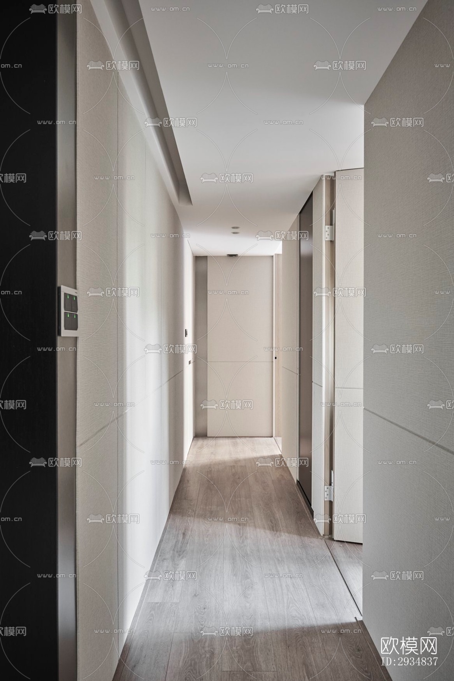 现代平层效果图下载（渲染图6）