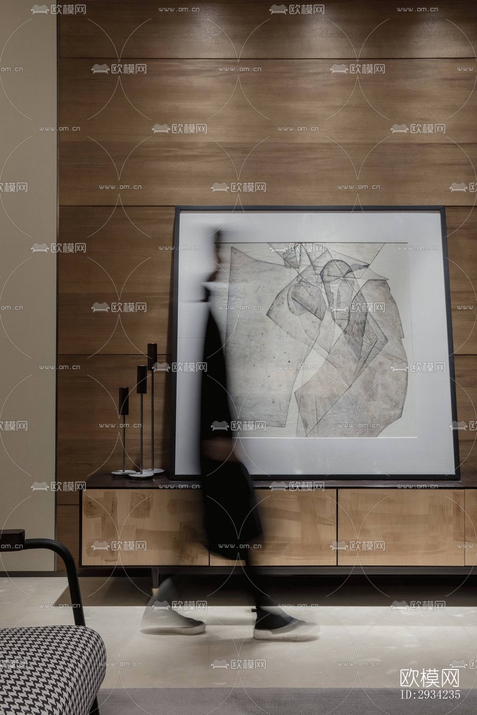 新中式复式效果图下载（渲染图17）