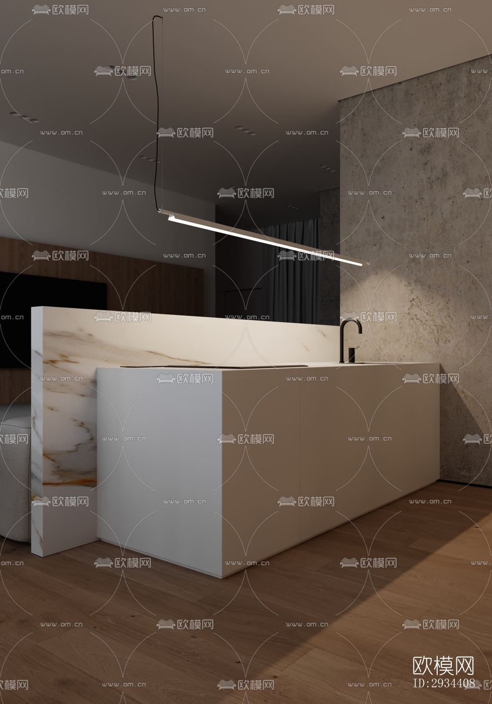 北欧平层效果图下载（渲染图18）