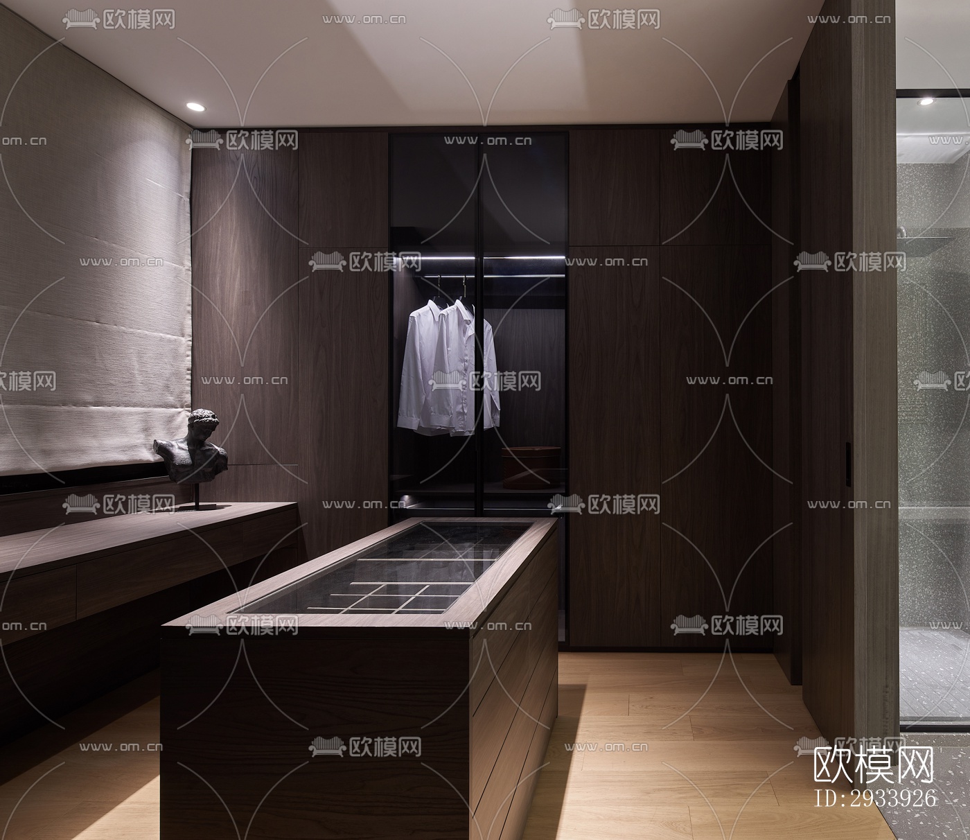 新中式别墅效果图下载（渲染图10）