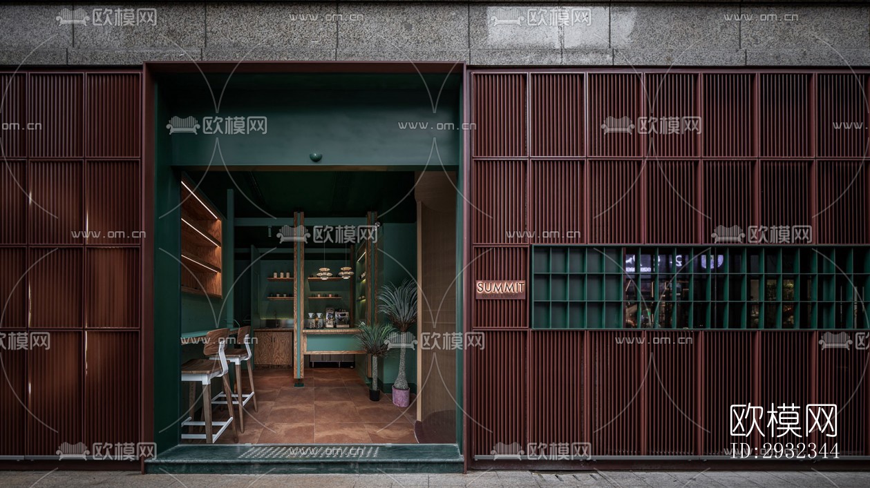 工业风酒吧效果图下载（渲染图1）