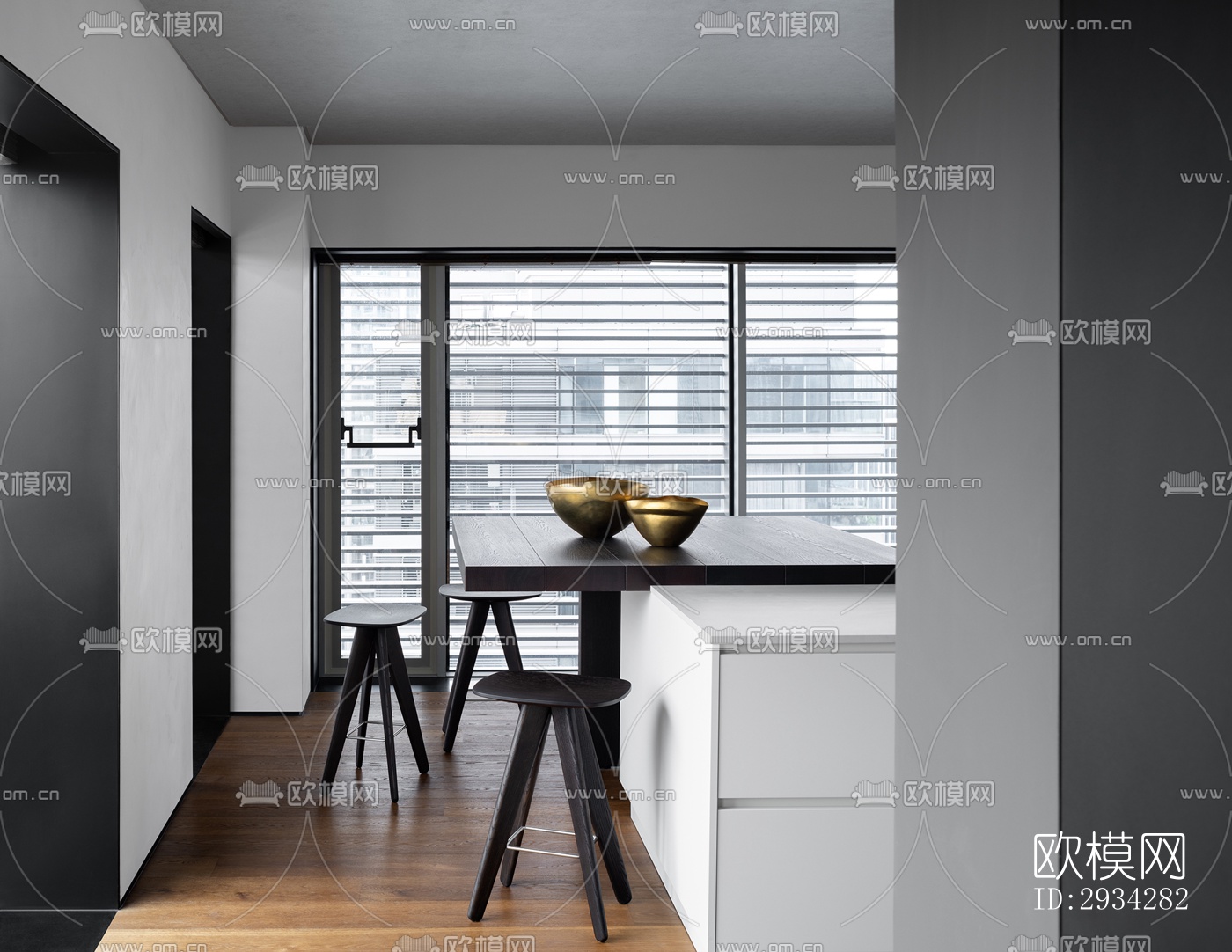 现代复式效果图下载（渲染图11）