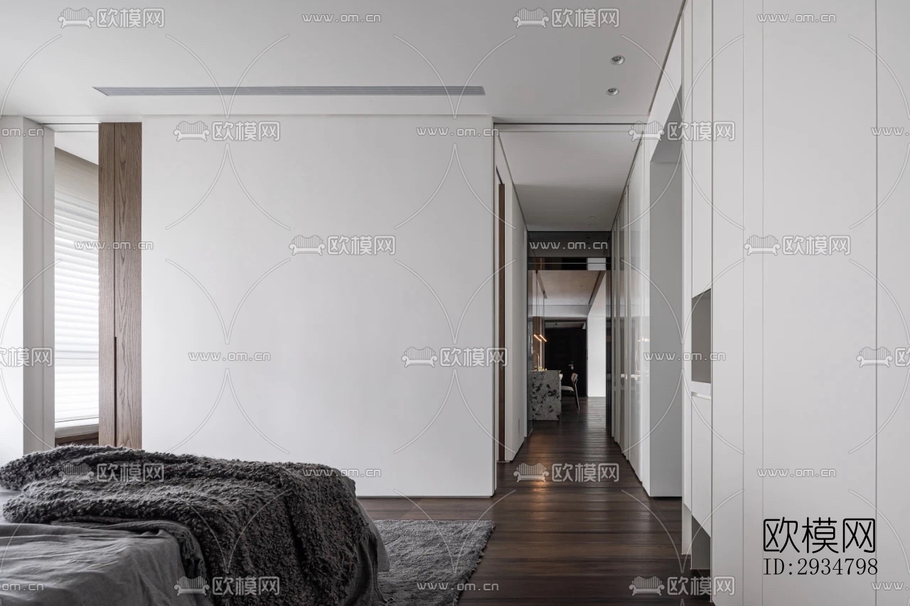 现代平层效果图下载（渲染图9）