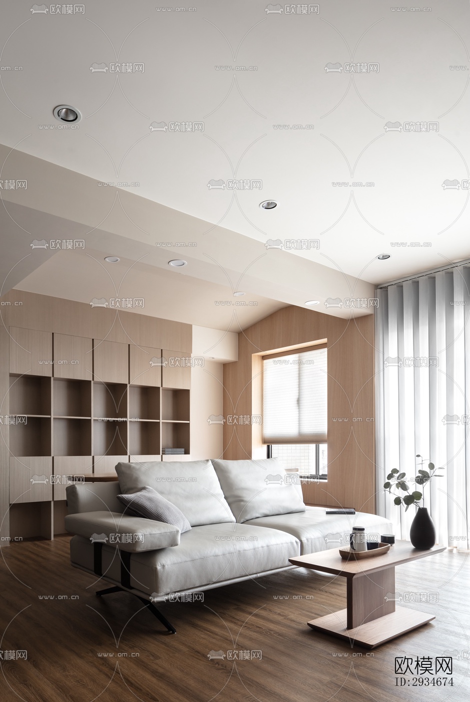 日式平层效果图下载（渲染图19）