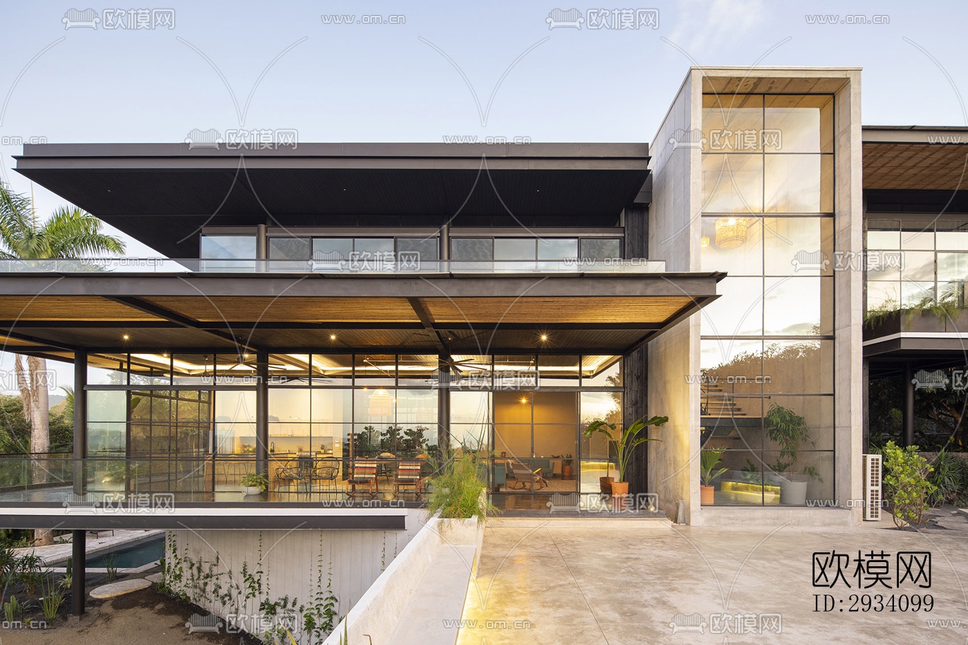 现代别墅效果图下载（渲染图10）