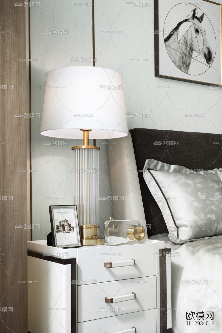 新中式平层效果图下载（渲染图11）