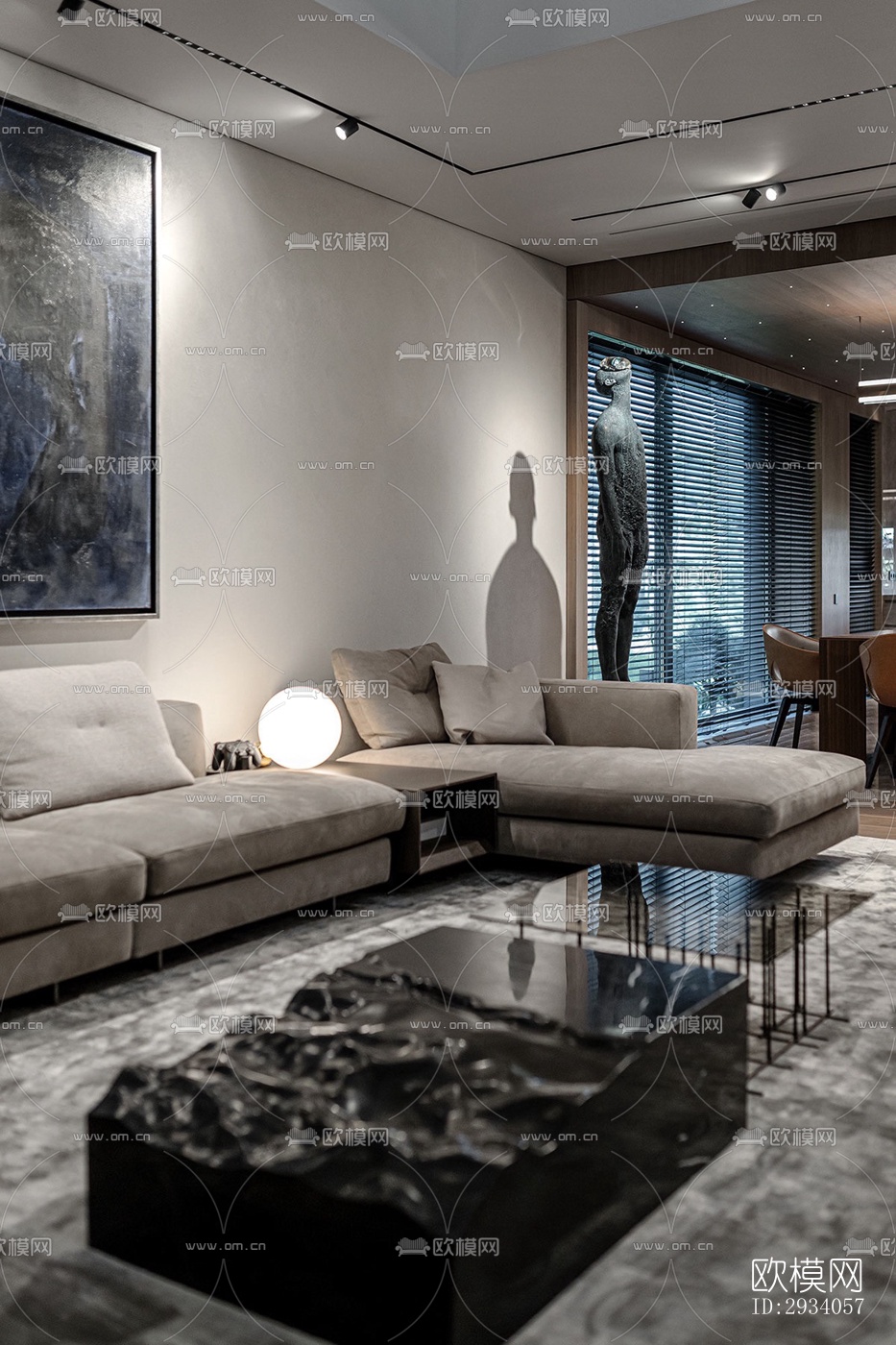 现代别墅效果图下载（渲染图3）