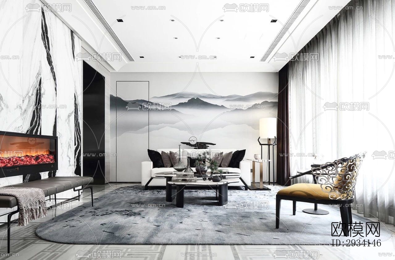 现代别墅效果图下载（渲染图17）