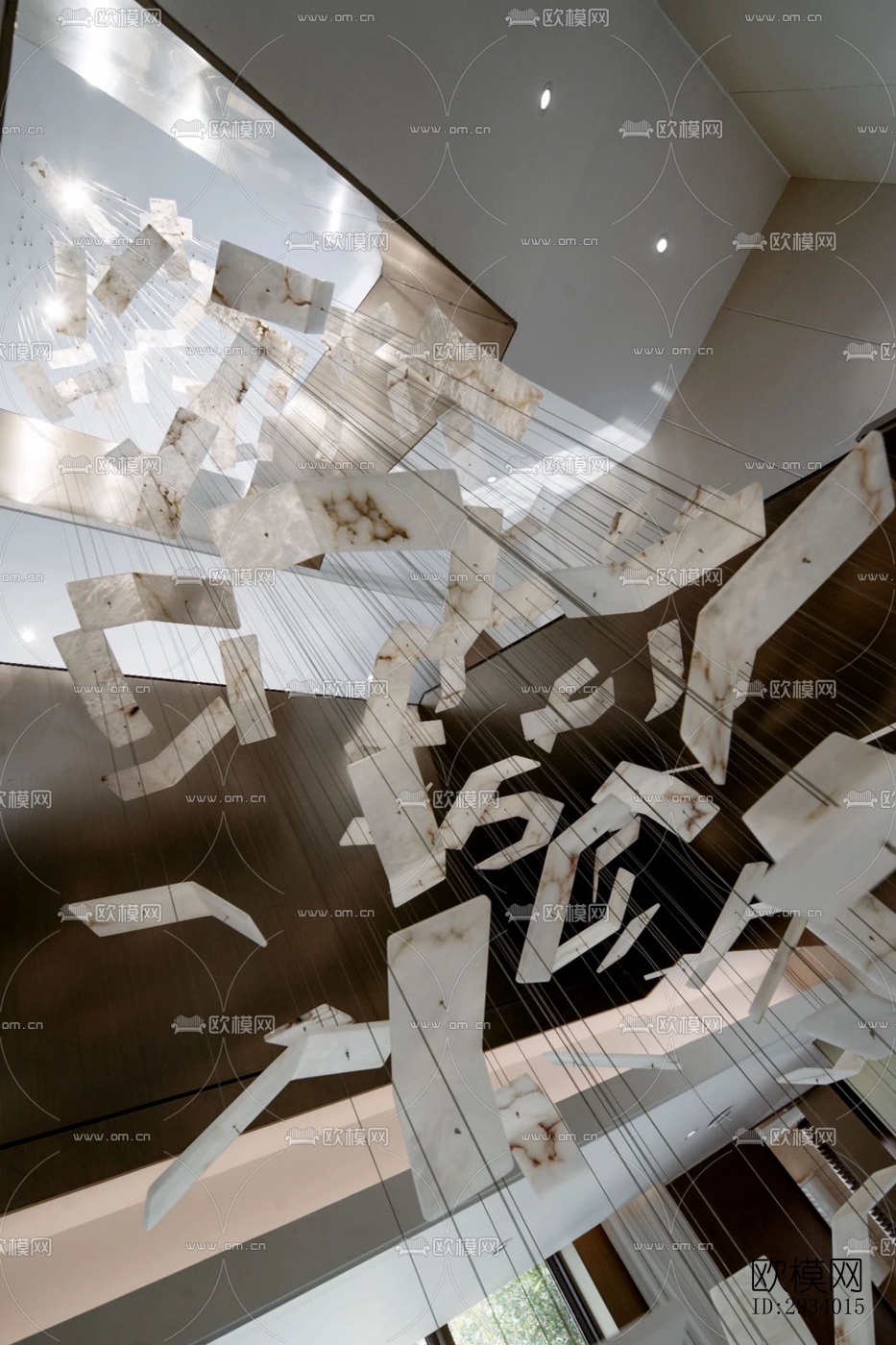 新中式别墅效果图下载（渲染图9）