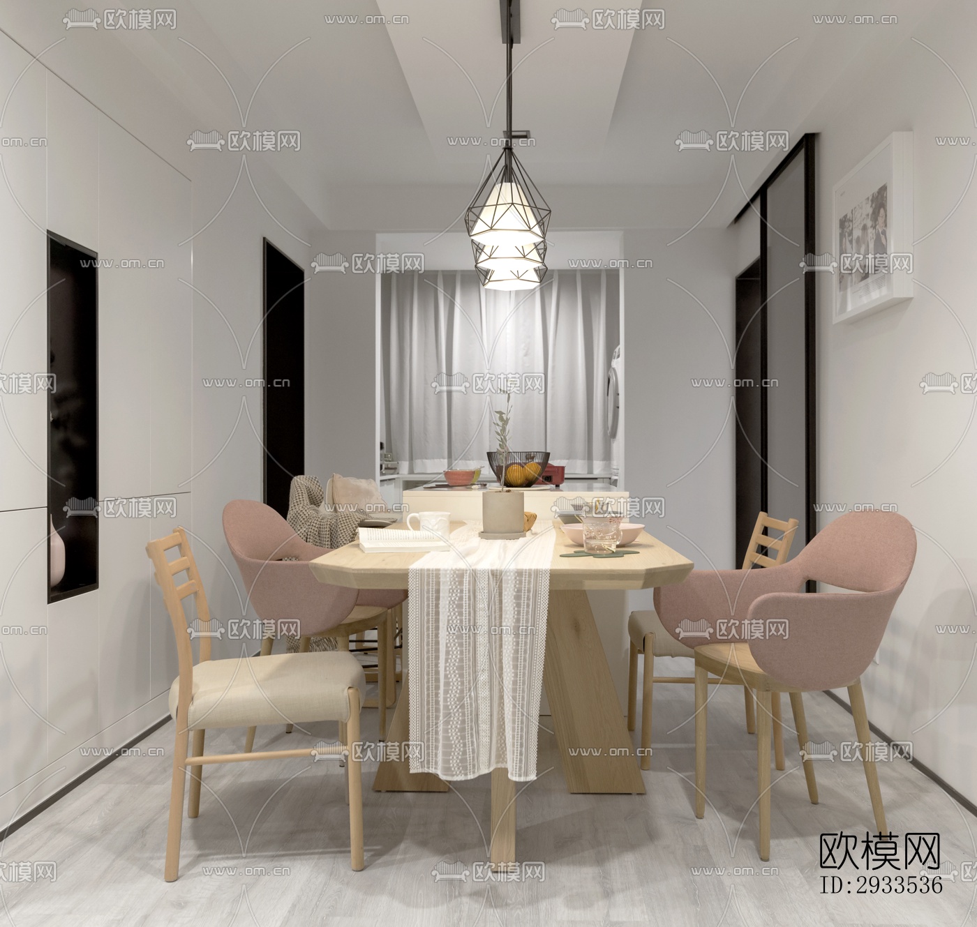 北欧公寓效果图下载（渲染图18）