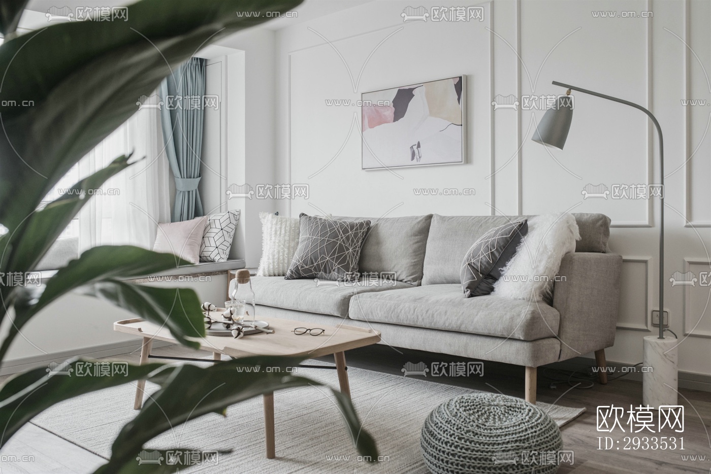 北欧公寓效果图下载（渲染图17）