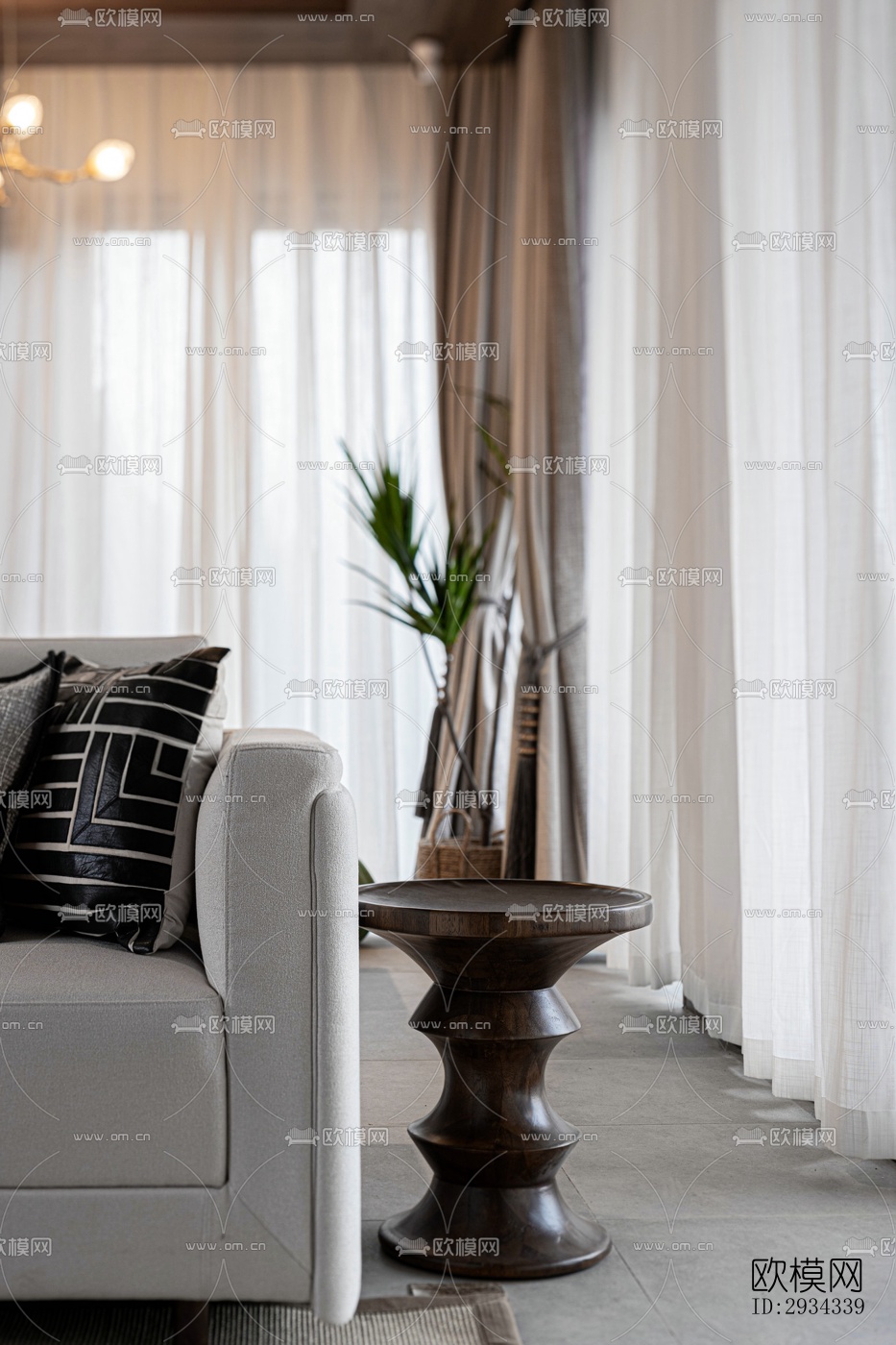 中式平层效果图下载（渲染图11）