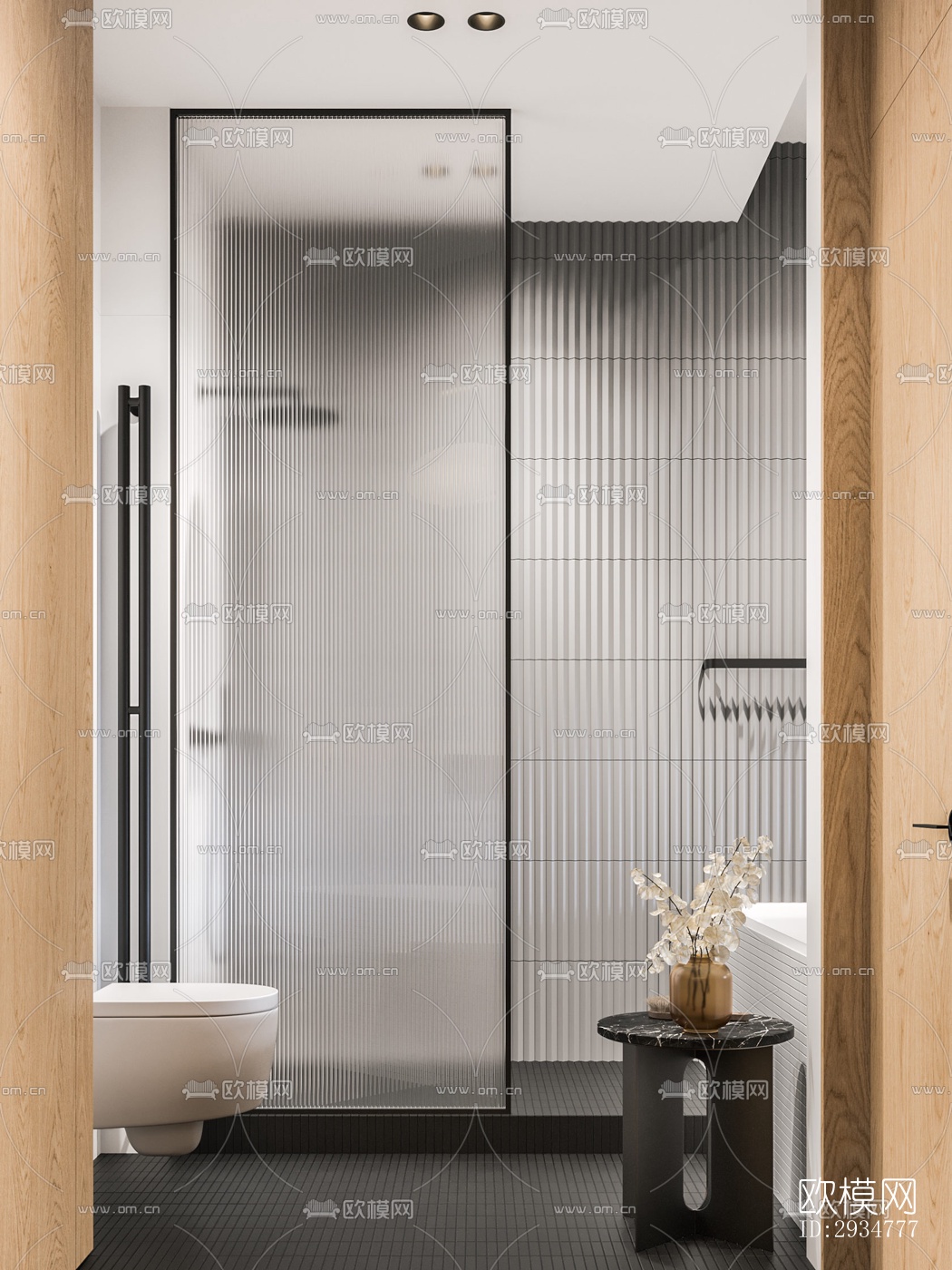 现代平层效果图下载（渲染图11）