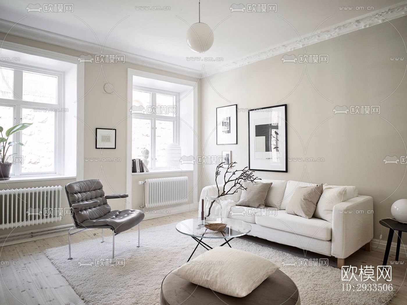 北欧公寓效果图下载（渲染图16）