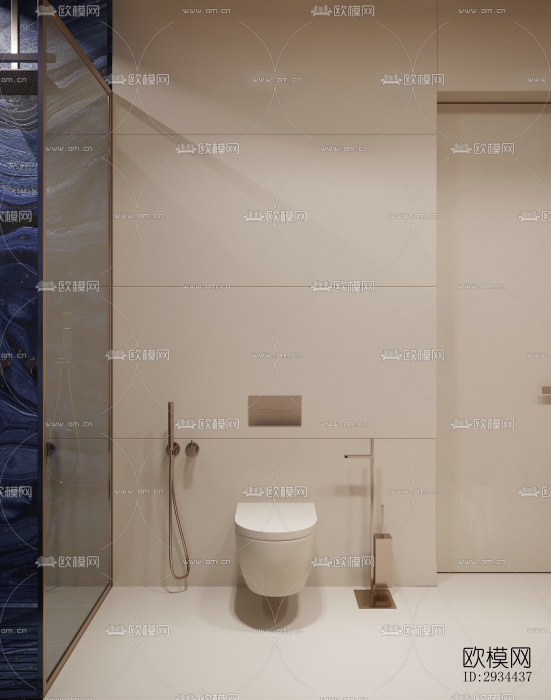 后现代平层效果图下载（渲染图6）