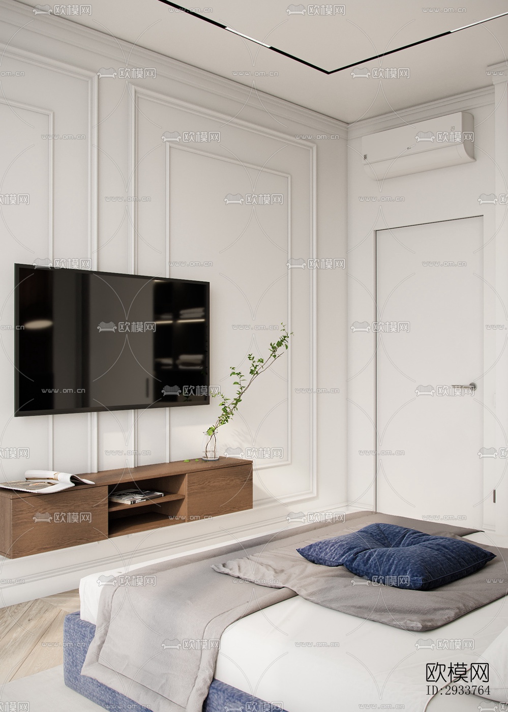 现代公寓效果图下载（渲染图12）