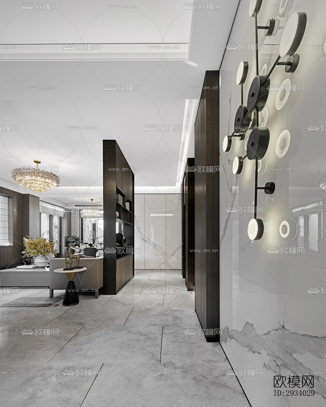 新中式别墅效果图下载（渲染图17）