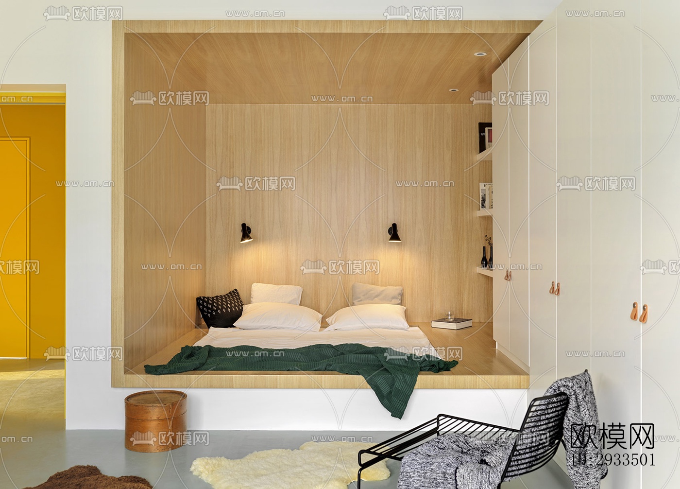 北欧公寓效果图下载（渲染图6）