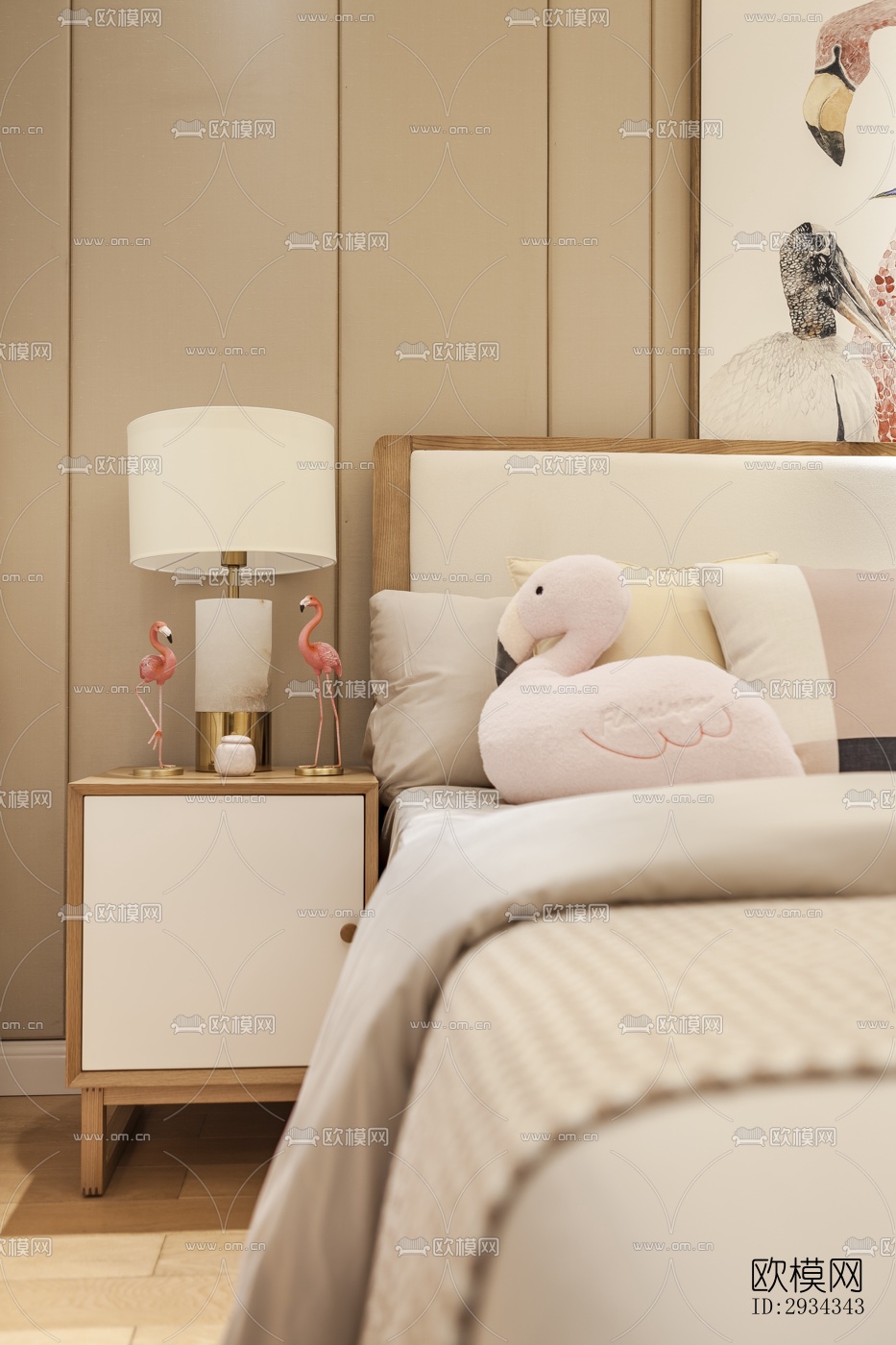 中式平层效果图下载（渲染图17）