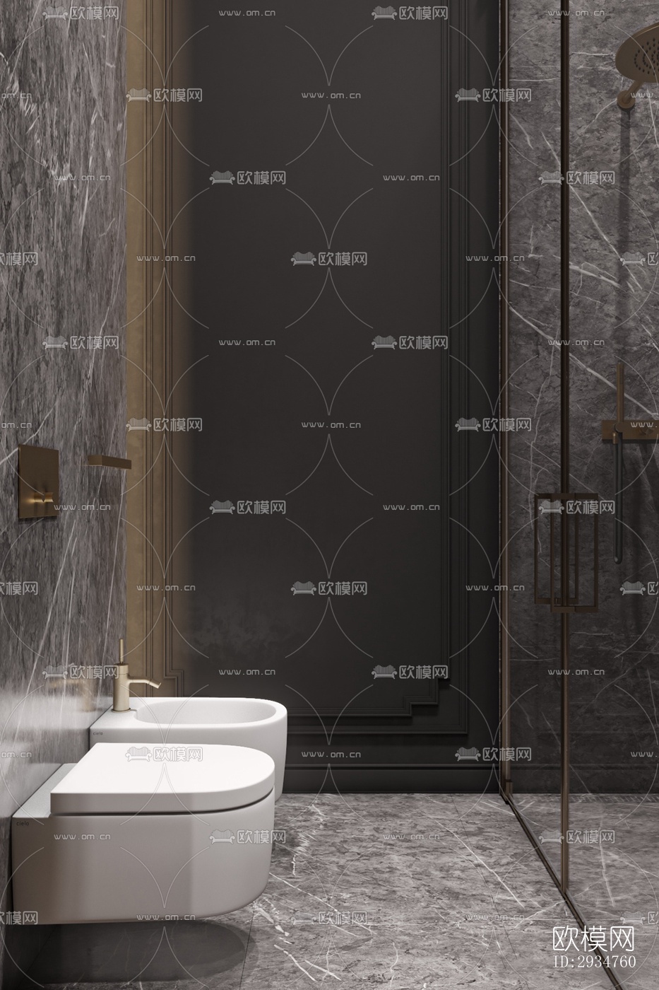 现代平层效果图下载（渲染图17）