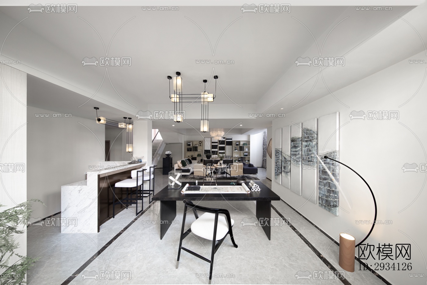 现代别墅效果图下载（渲染图19）