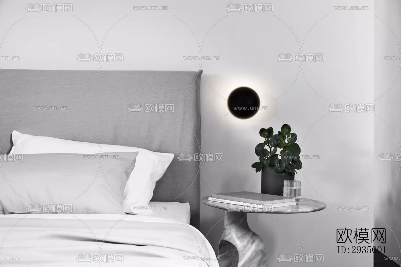 现代平层效果图下载（渲染图8）