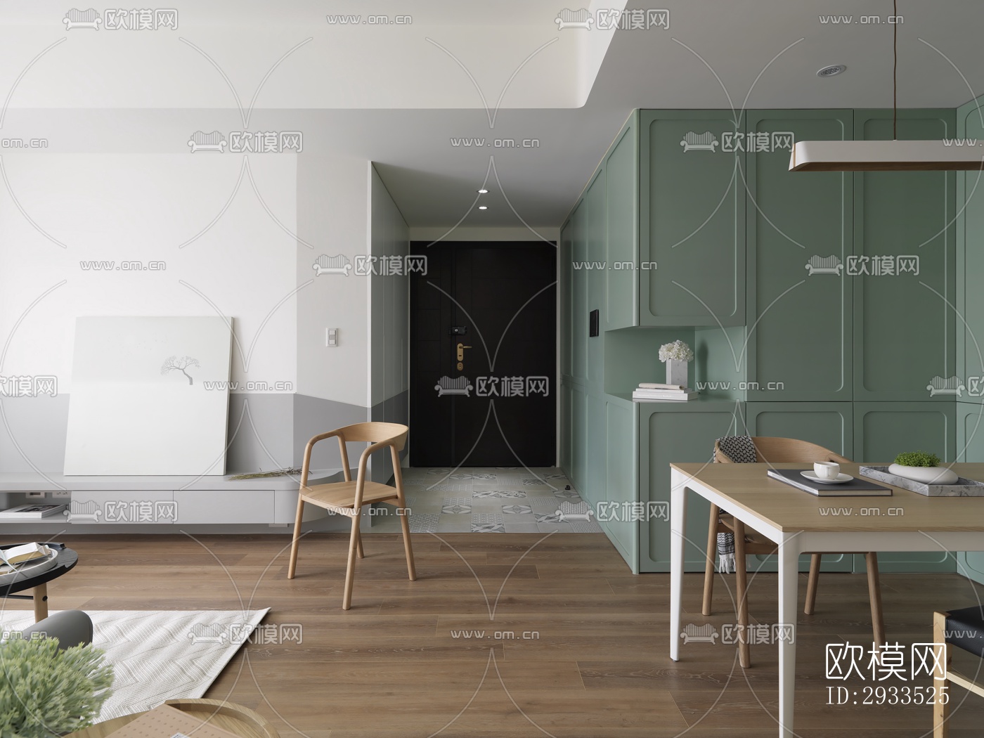 北欧公寓效果图下载（渲染图17）