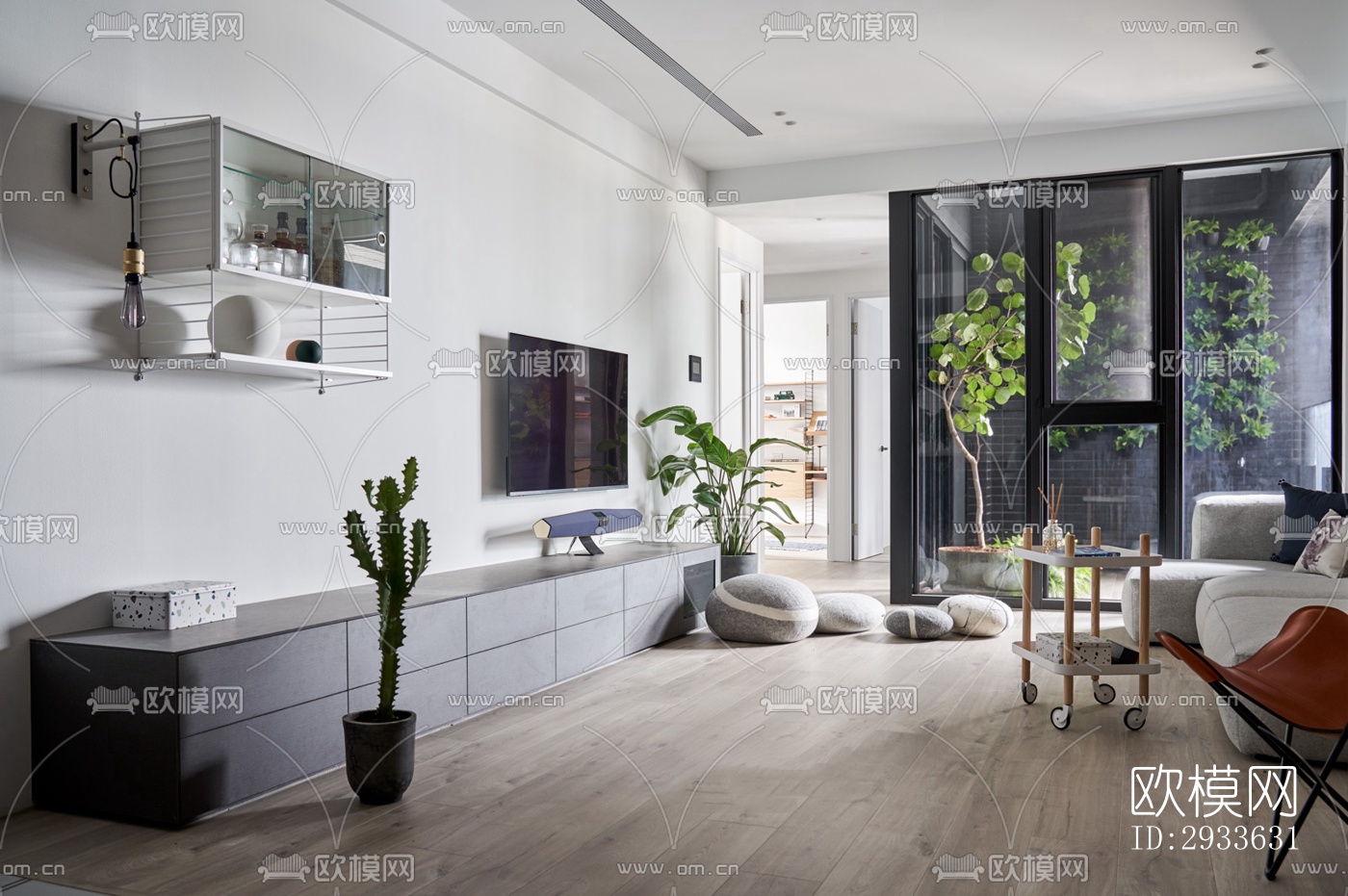 北欧公寓效果图下载（渲染图6）