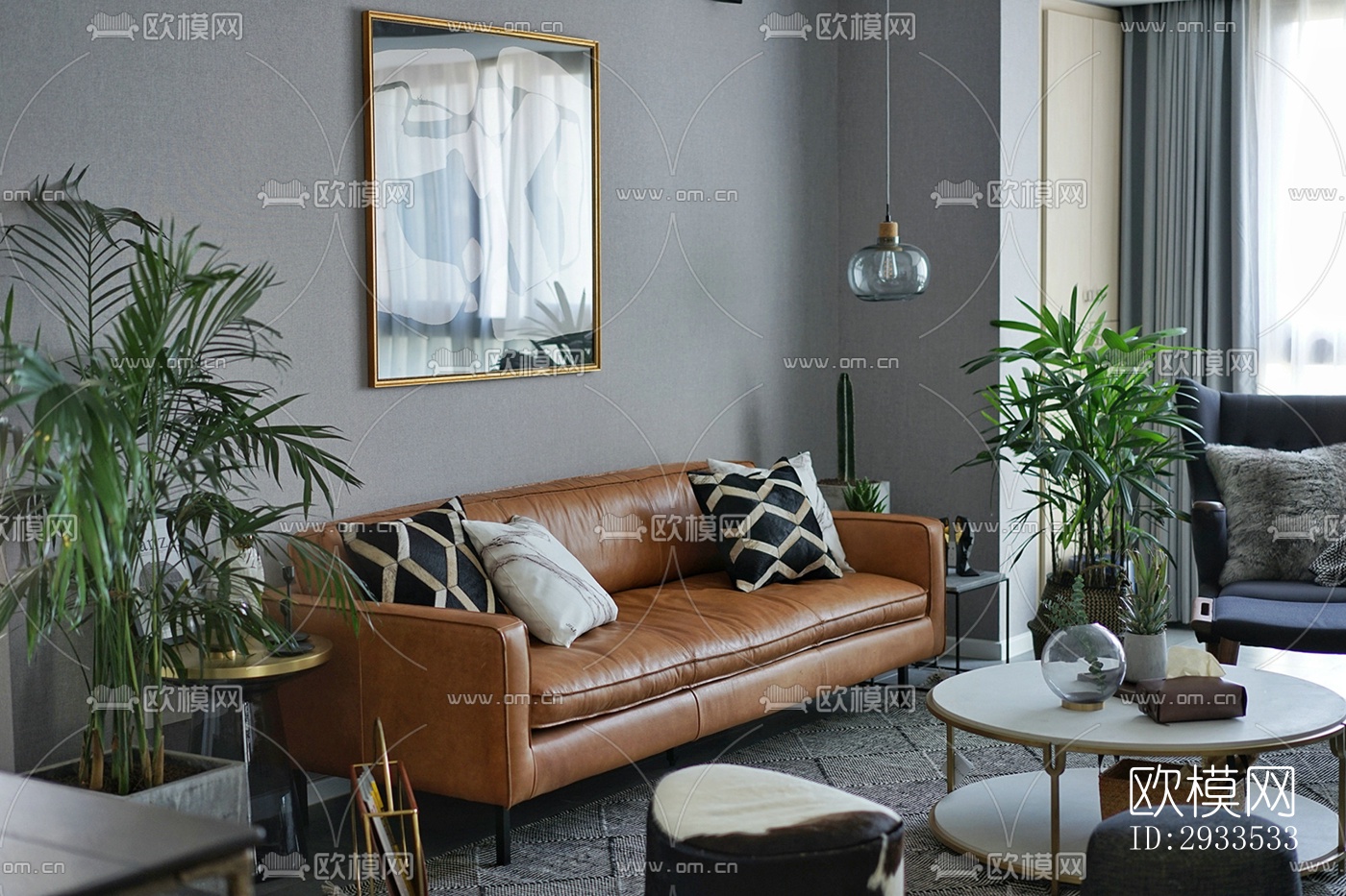 北欧公寓效果图下载（渲染图5）