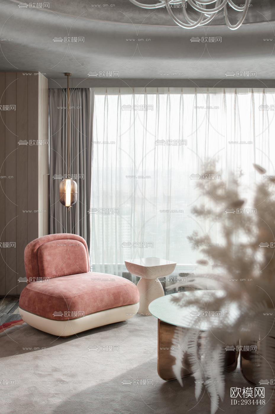 后现代平层效果图下载（渲染图17）