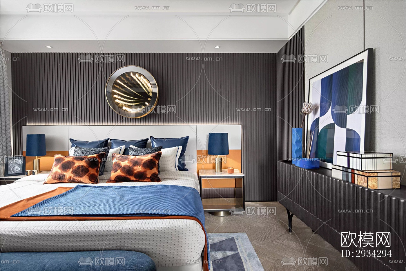 现代复式效果图下载（渲染图13）