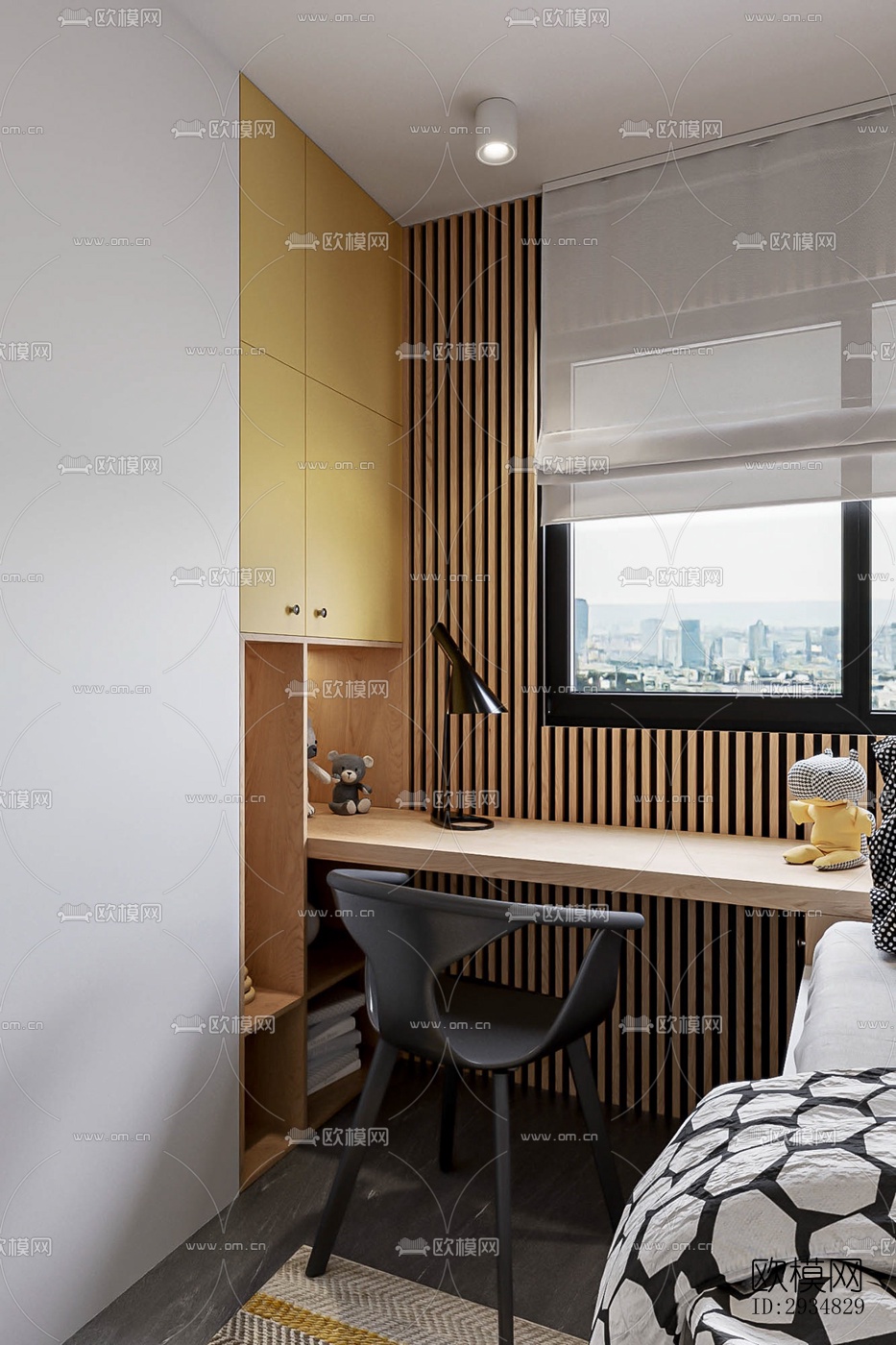 现代平层效果图下载（渲染图5）