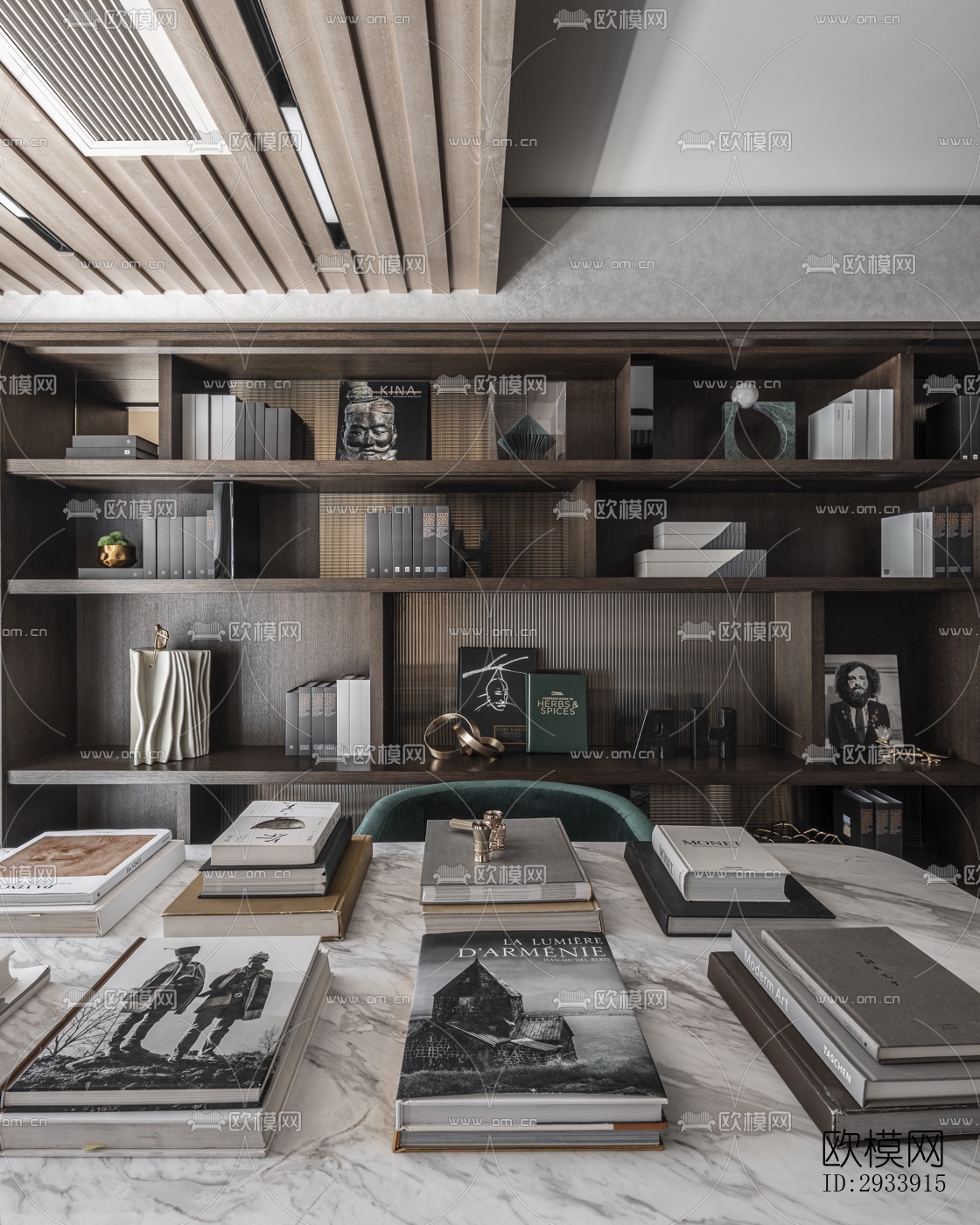 新中式别墅效果图下载（渲染图7）