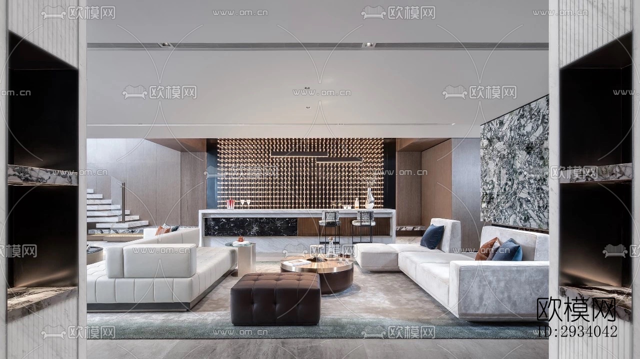 现代别墅效果图下载（渲染图14）