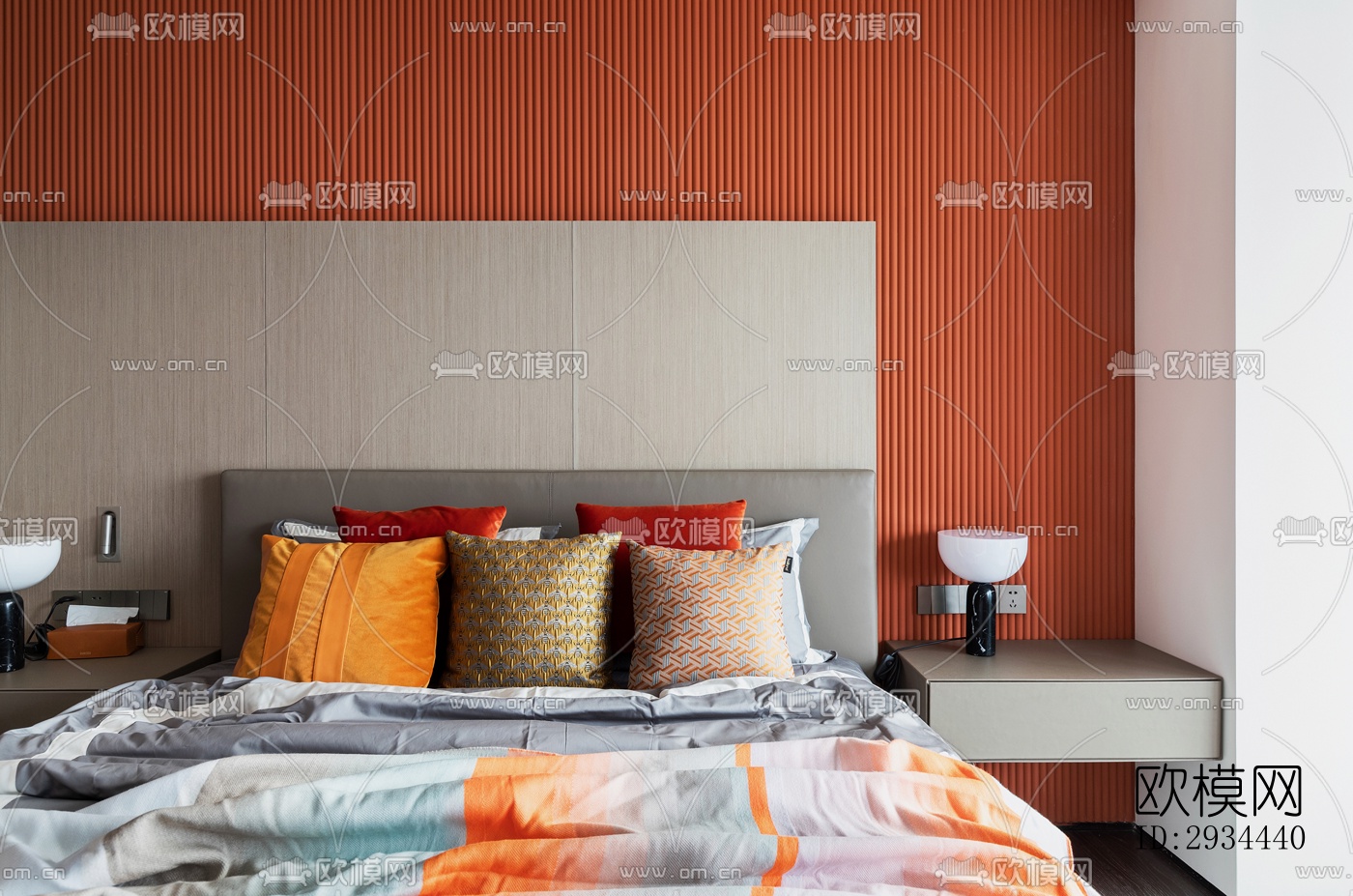 后现代平层效果图下载（渲染图2）