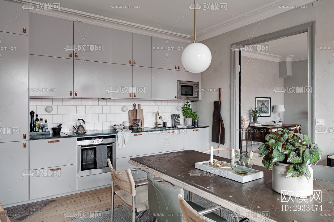 北欧公寓效果图下载（渲染图11）