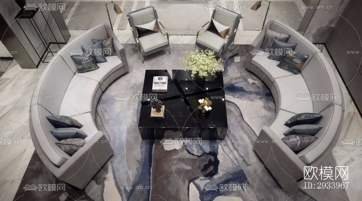 新中式别墅效果图下载（渲染图17）