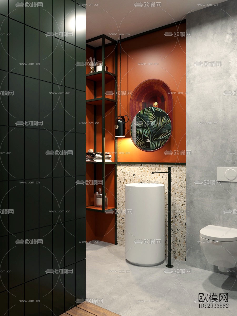 北欧公寓效果图下载（渲染图16）