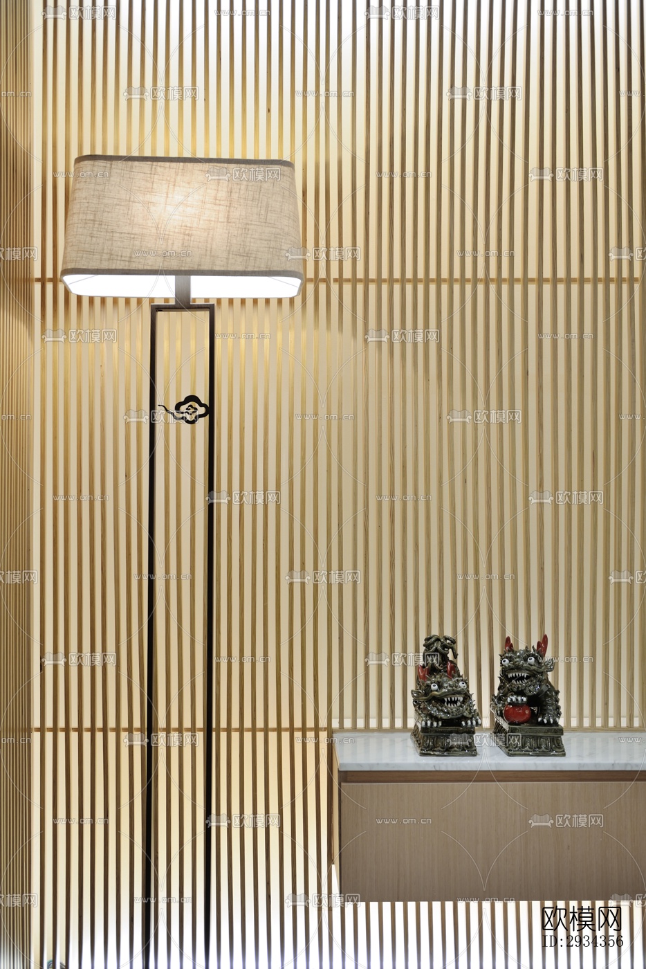 中式平层效果图下载（渲染图15）