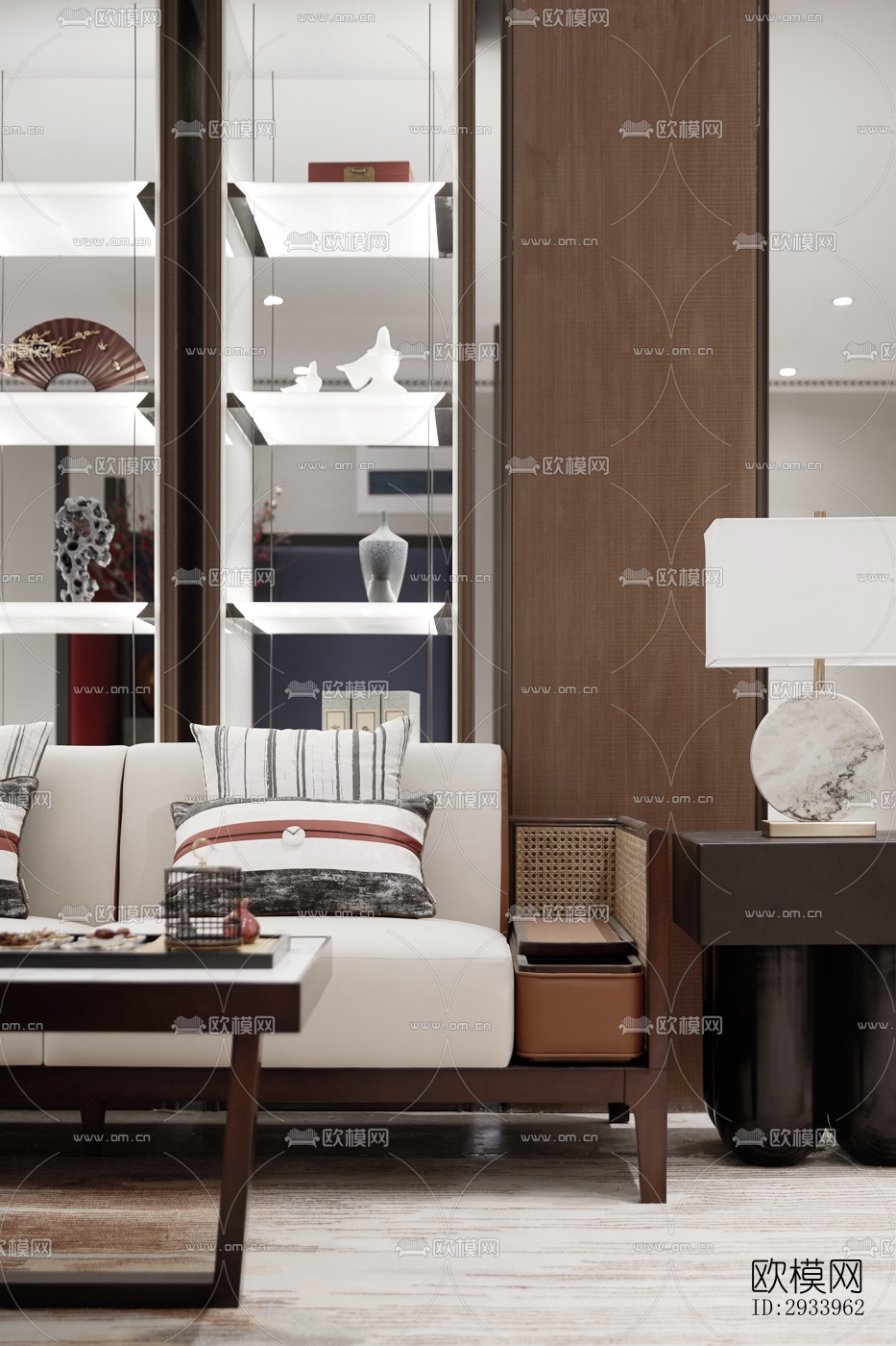 新中式别墅效果图下载（渲染图13）