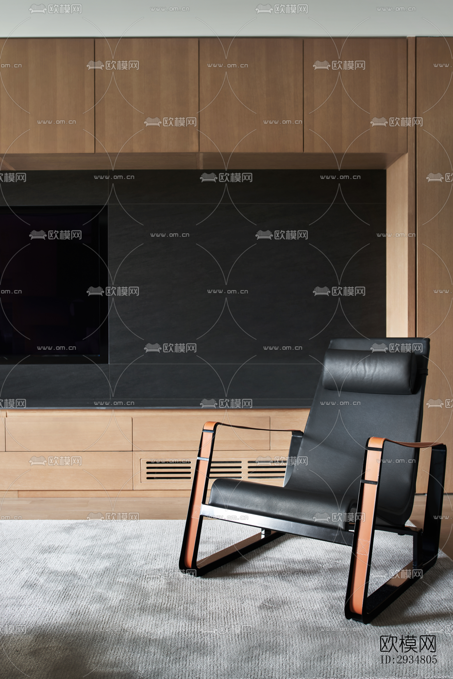 现代平层效果图下载（渲染图10）