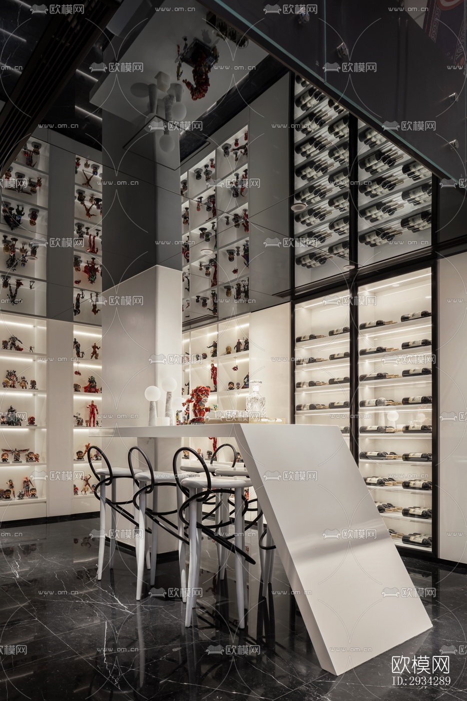 现代复式效果图下载（渲染图18）