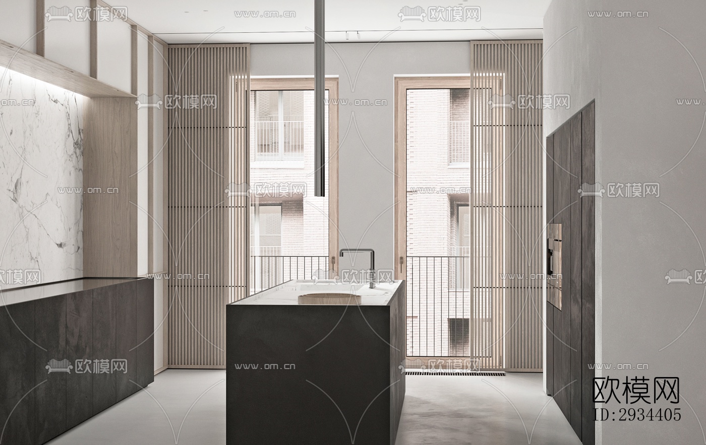 北欧平层效果图下载（渲染图8）